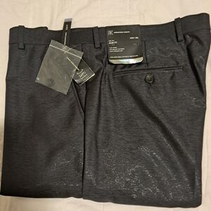 INC International Concepts Men's Charcoal Flat Front Slacks